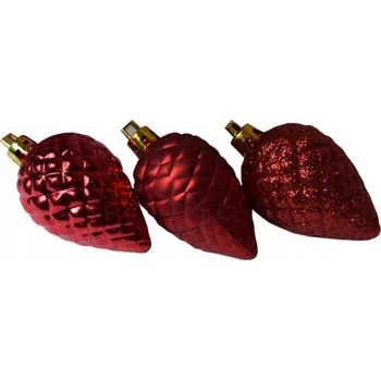 Vánoční dekorace Vánoční Baňky ve tvaru vánoční koule 7 cm 6 ks