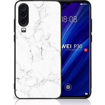 Pouzdro na tablet VSECHNONAMOBIL 123903 MY ART Ochranný obal pro Huawei P30 WHITE MARBLE (144)