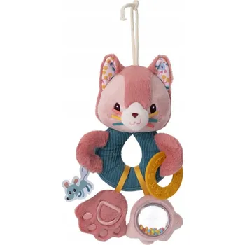 Hračka pro kojence Lilliputiens Multifunkční chrastítko s kousátkem - Kočka Jeanne 9 m+