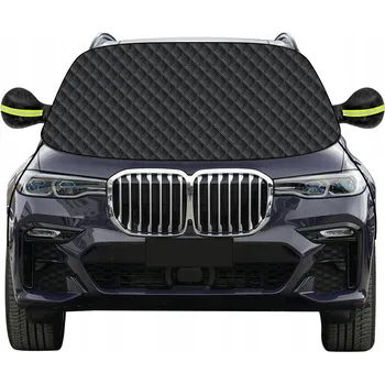 Zimní clona Zimní clona na čelní sklo 157 x 126 cm ochrana proti námraze a 9 magnetů