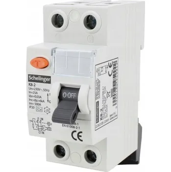 Proudový chránič PROUDOVÝ CHRÁNIČ 25A 30mA TYP A SCHELINGER