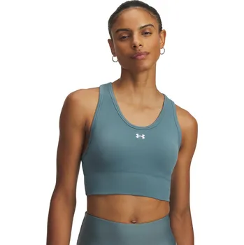 Podprsenka Dámská sportovní podprsenka s výztuží Under Armour VANISH SEAMLESS MID BRA W modrá 1384419-587 - L | UK 9 | US 10