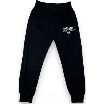 Play Back Chapecké černé tepláky s manžetou 01 Barva: Stříbrná, Velikost: 146