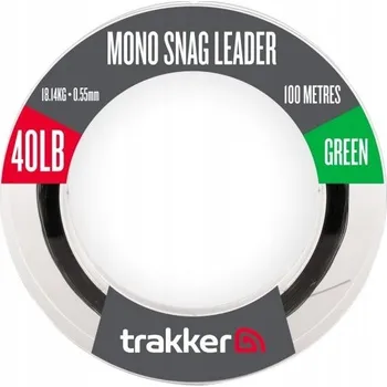 Trakker Šokový Vlasec Snag Leader Green 100 m 40lb, 18,1kg, 0,55mm, 100m - Green
