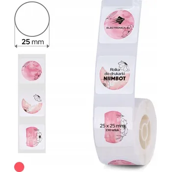 Samolepící etiketa Samolepicí štítky / termální samolepky pro tiskárnu Niimbot D101 25x25 mm