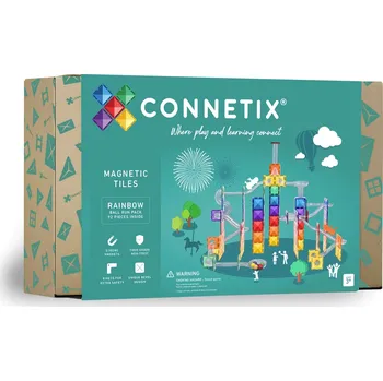 Kuličková dráha CONNETIX Rainbow Ball Run Pack 92 dílů