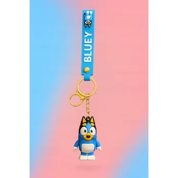 BRELOK DO KLUCZY BRELOCZEK ZAWIESZKA BLUEY Rodinka Bluey a Bingo