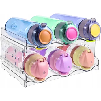 Stojan na víno ORGANIZÉR NA LAHVE DO LEDNICE REGÁL NA NÁPOJE VÍNO REGÁL NA LAHVE