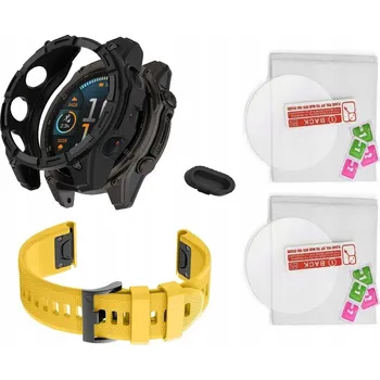 Pouzdro na mobilní telefon Sada Řemínek + Pouzdro + 2x Sklo 9H Garmin Fenix 8 / 8 Solar Pouzdro 51mm
