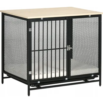 Obraz Dřevěná Kotec PawHut 55 x 80 x 71 cm