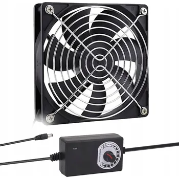 PC ventilátor ČERNÝ TICHÝ VENTILÁTOR 120MM VÝKONNÝ CHLADIČ POČÍTAČE 12V