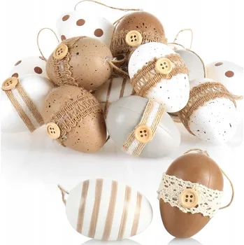 Velikonoční dekorace 18x KRASLICE VELIKONOČNÍ VAJÍČKA DEKORACE Velikonoce VAJÍČKA K ZAVĚŠENÍ