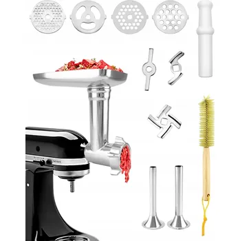 Kuchyňský mlýnek MLÝNEK NA MASO A KLOBÁSY SADA 13 NÁSTAVCŮ PRO MLÝNEK