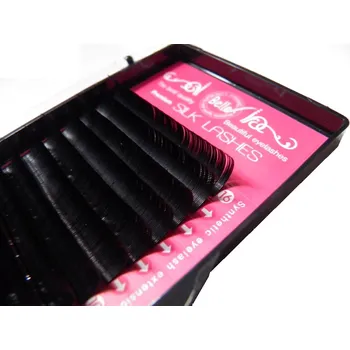 Umělé řasy Hedvábné řasy různé tloušťky 0,15-0,25 J,C,D