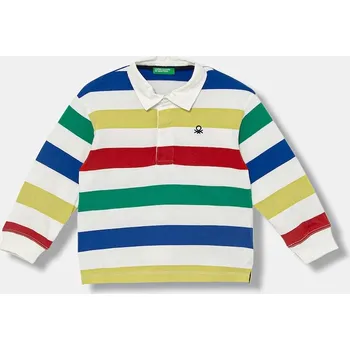 Chlapecké tričko Dětská bavlněná polokošile United Colors of Benetton více barev, hladká, 33CKG300Z 33CKG300Z.P.seasonal vícebarevná MLC, vel. 116