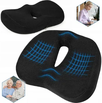 Polštář POLŠTÁŘ Z PAMĚŤOVÉ PĚNY DO AUTA NA SEDADLO, POLŠTÁŘ PRO ŘIDIČE