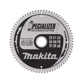 Pilový kotouč B-33853 Kotouč pilový lamino SPECIALIZED 216x2.5x30mm 72Z Makita
