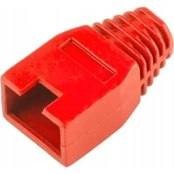 Konektor Gumová krytka konektoru RJ45 Lechpol TEL0008-B.1 červená
