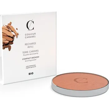 Make-up Couleur Caramel Bio kompaktní bronzer - REFILL - n°25 Matt golden brown refill