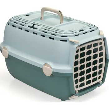 Stefanplast Přepravka Horizon plastová dvířka, arktická modrá