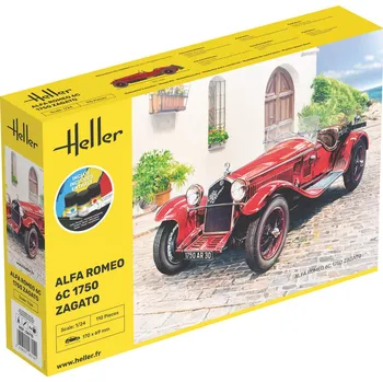 Plastikový model Heller 1/24 Alfa Romeo 6C 1750 Zagato - Starter kit