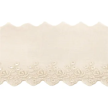 Krajka Bavlněná madeira - štykování šíře 10 cm