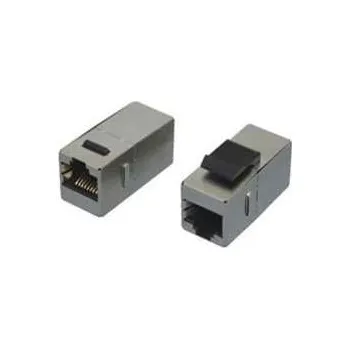 Síťový konektor EuroLan kombinovaný keystone/spojka, STP, Cat.5e, RJ45 female - RJ45 female