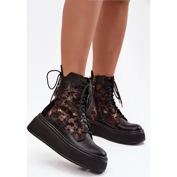 Dámská zimní obuv Boty na široké podrážce model 219393 Step in style 37