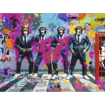 Obraz Obraz na plátně Graffiti Gang 84x116cm