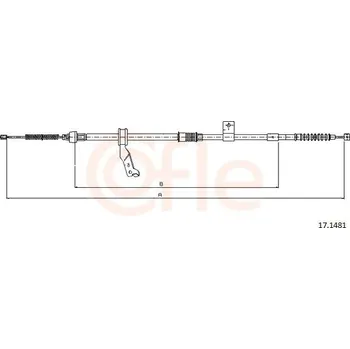 Autodíl Tažné lanko, parkovací brzda COFLE CFE17.1481