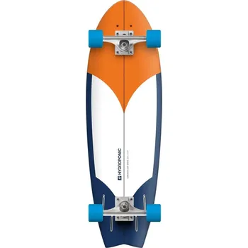Longboard Hydroponic Fish Complete Cruiser Skateboard (31.5"|Radikal Orange / Navy)