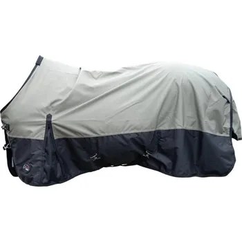 Deka pro koně Lehká výběhová deka HKM Chester 600D s fleecem olive green/black 125cm