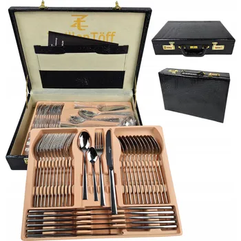 Příbor SADA PŘÍBORŮ 72 EL KUFR SADA NEREZOVÁ OCEL 12 OSOB PREMIUM