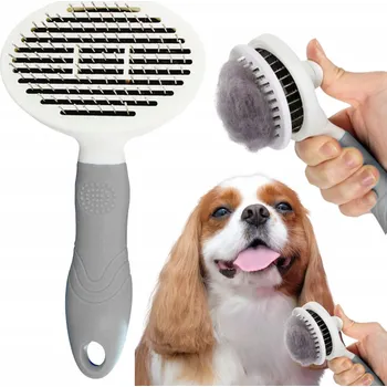 Kartáč pro zvířata PETSTORY Kartáč na ČESÁNÍ srsti psa kočky SAMOČISTÍCÍ