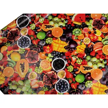 Galanterie Ubrusovina PVC s textilním podkladem, barva 30 multikolor ovoce