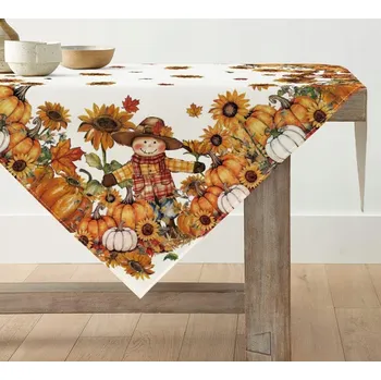 ubrus OBRUS STOŁOWY JESIENNY DEKORACJA JESIENNA UBRUS NA STŮL S PODZIMNÍM MOTIVEM 85x85 cm