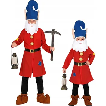 Karnevalový kostým KOSTÝM SKŘÍTKA, PŘEVLEK SKŘÍTKA, KOSTÝM PŘEVLEK GNÓMA PRO DĚTI, VELIKOST 104 cm