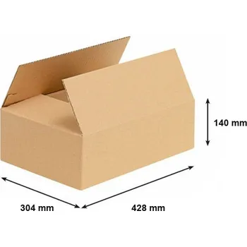Kartonová krabice A3 428x304x140 mm 3VVL