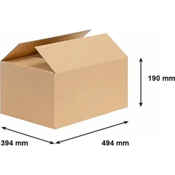 Archivační box Kartonová krabice 494x394x190 mm 3VVL