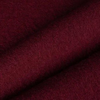 Vlněná kabátová látka / loden Iza bordó