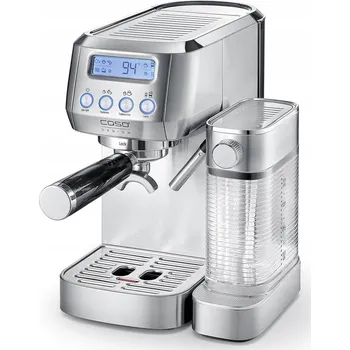 Kávovar Pákový tlakový kávovar Caso Espresso Gourmet Latte 1350 W stříbrný/šedý