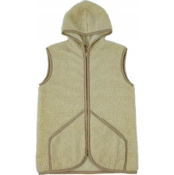 Dámská vesta Vlněná vesta z merino vlny Tafara béžová S - rehabilitační pomůcka