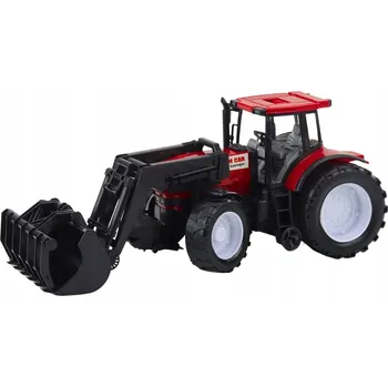 autíčko Traktor Zemědělský Farmářský s Kleštěmi Červený