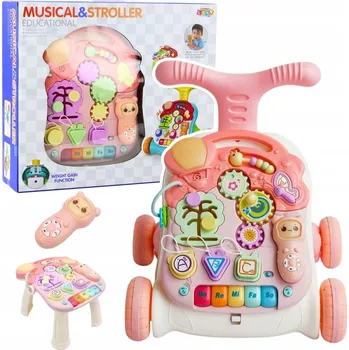 Dětské chodítko Edukativní chodítko 5v1 s interaktivním panelem a funkcí stolku