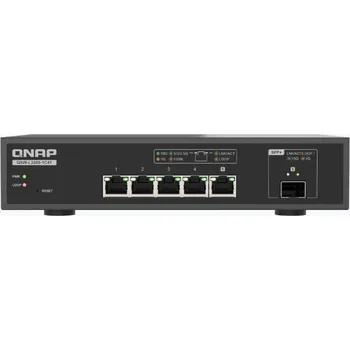 Síťový prvek QNAP switch QSW-L3205-1C4T (4x10GbE,1x10GbE/SFP+combo,fanless)