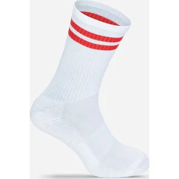Pánské ponožky Mr. Socks Ponožky Basic L 05004, tenisové COT885004903zo-white/red Bílá/červená 27-31