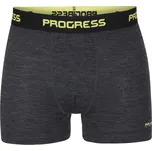 Pánské merino boxerky PROGRESS MW SKN 170 černý melír Velikost: XL