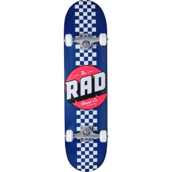 Skateboard RAD Checker Stripe Skateboard Komplet (7.75"|Navy)