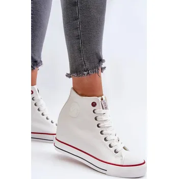 Dámské tenisky Dámské tenisky na klínku Cross Jeans White Velikost: 38