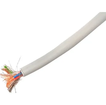 elektrický kabel Kabel kulatý vícežilový, šedý, HELUKABEL 20008, LIYCY 10 x 0.14mm2, Cu, 1x stíněný